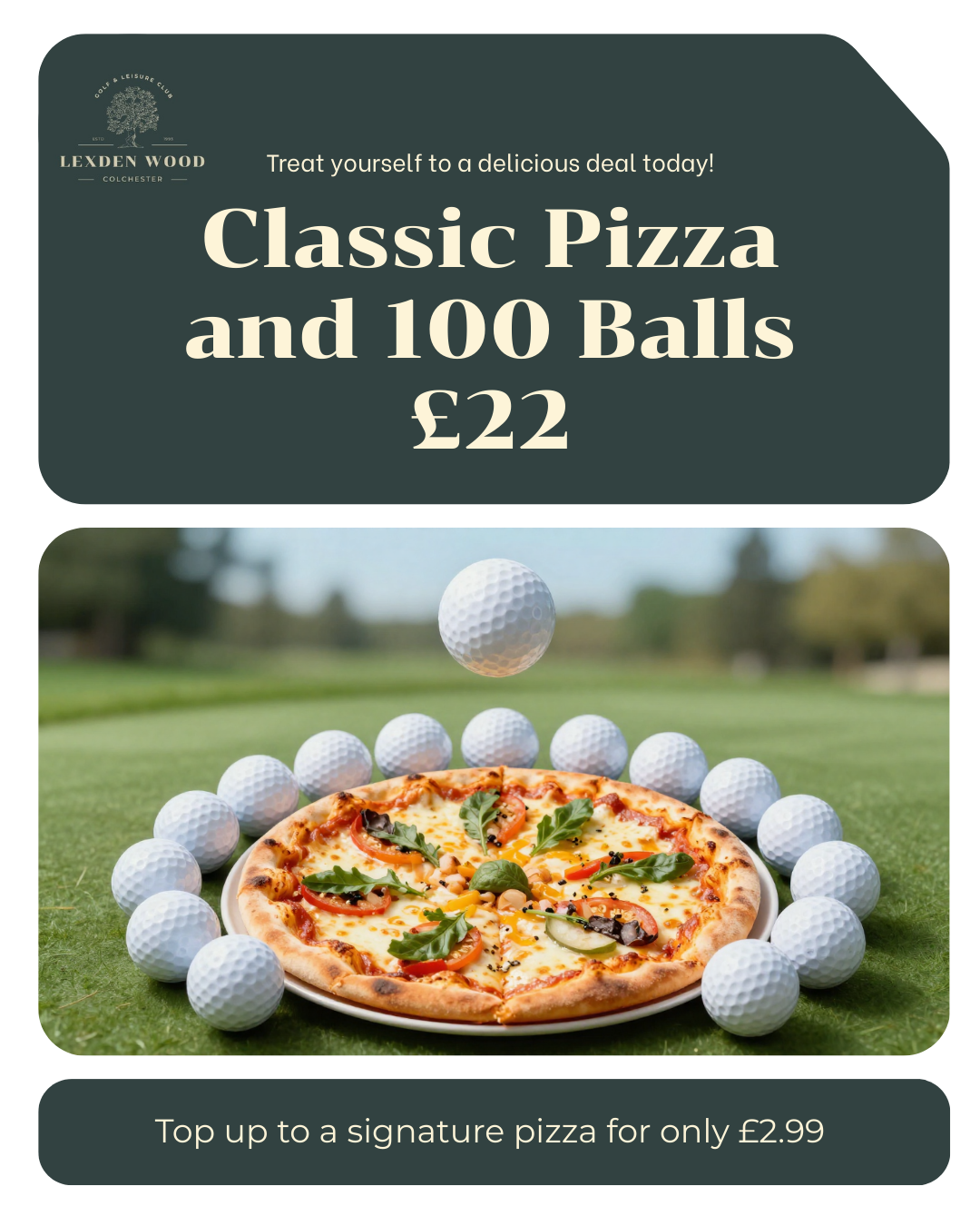 Pizza &amp; 100 balls Offer